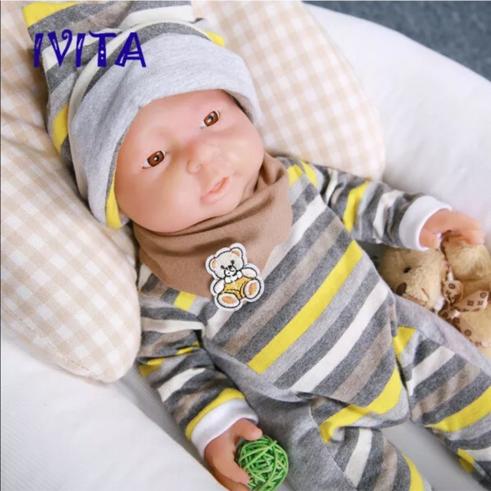 16” Full Body Soft Silicone Reborn Doll